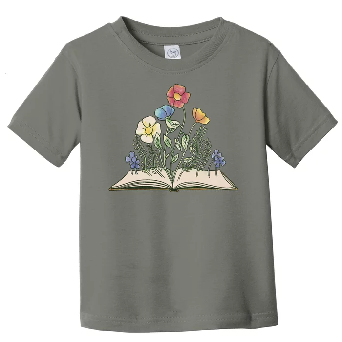 Book With Flowers Toddler T-Shirt