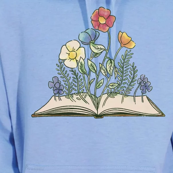 Book With Flowers Unisex Surf Hoodie