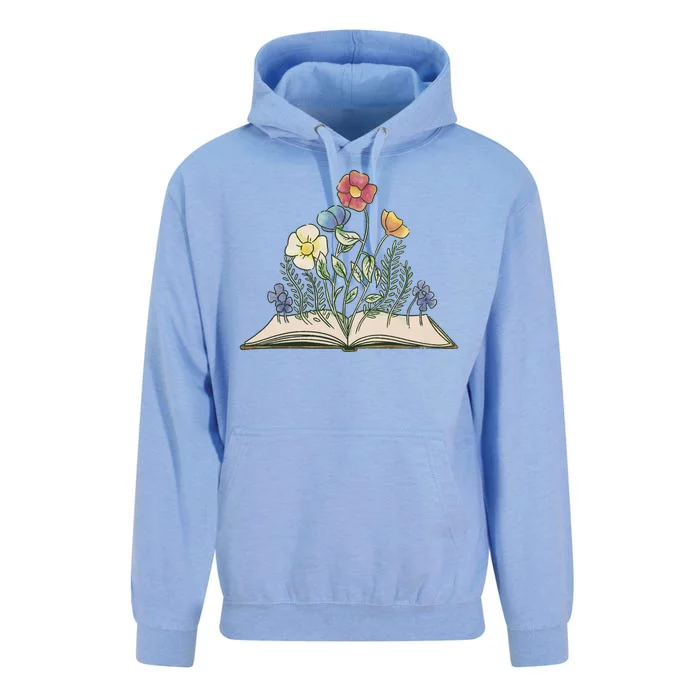 Book With Flowers Unisex Surf Hoodie