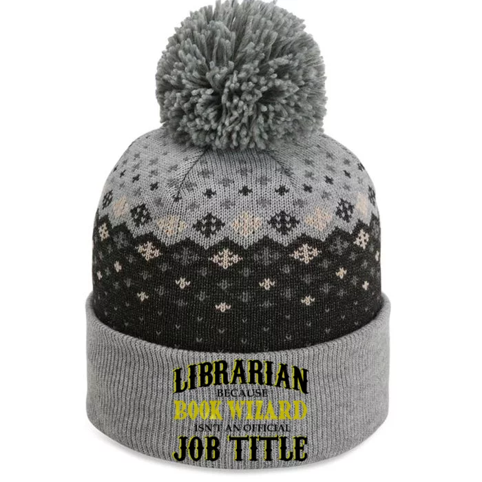 Book Wizard Librarian The Baniff Cuffed Pom Beanie