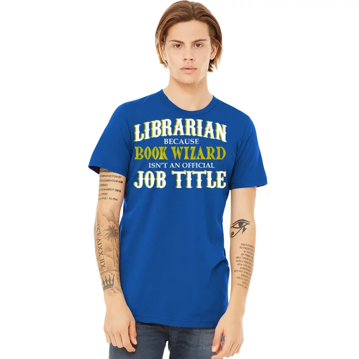 Book Wizard Librarian Premium T-Shirt