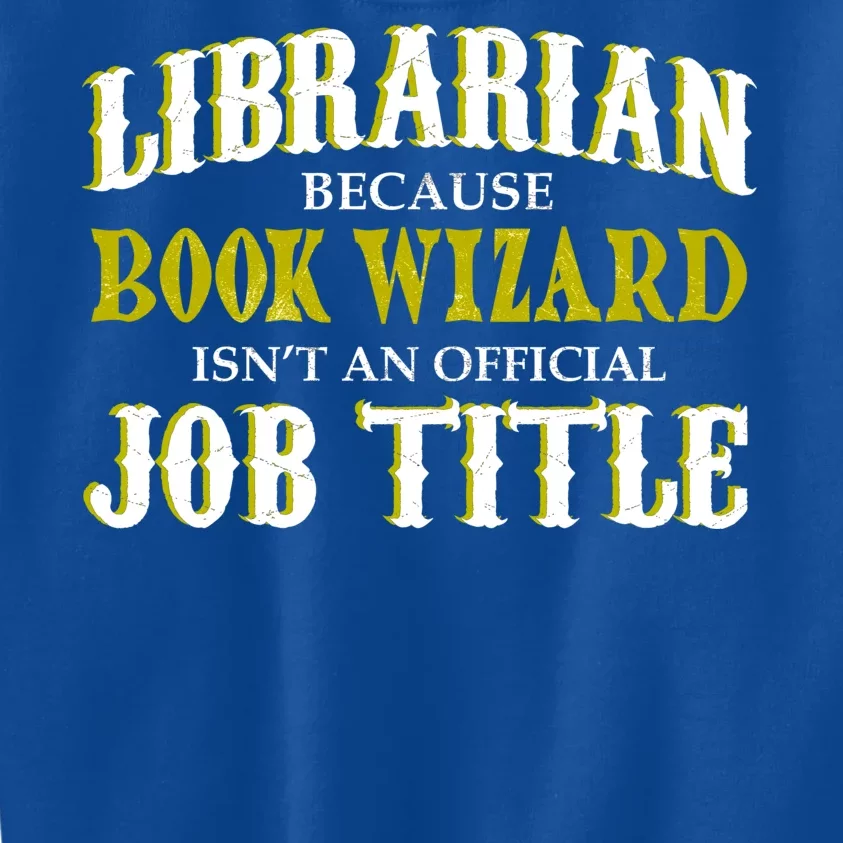 Book Wizard Librarian Kids Sweatshirt