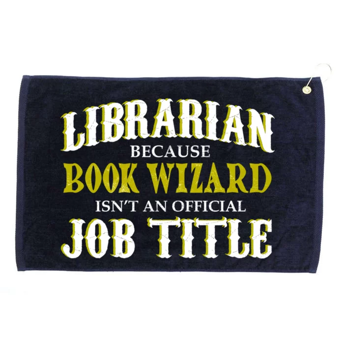 Book Wizard Librarian Grommeted Golf Towel