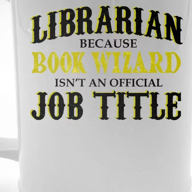 Book Wizard Librarian Front & Back Beer Stein