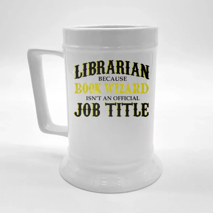 Book Wizard Librarian Front & Back Beer Stein