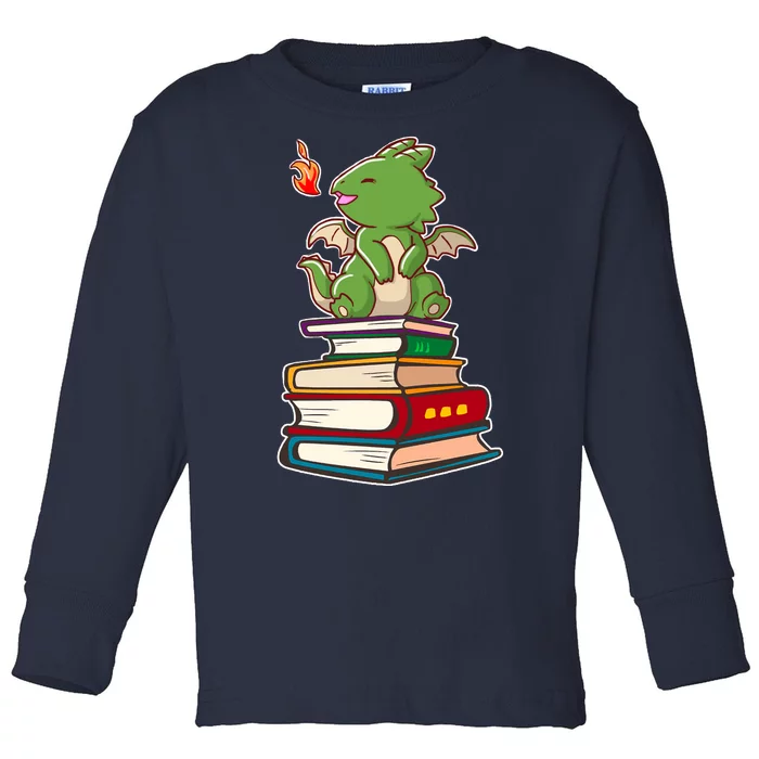 Book-Wrym Kawii Dragon Toddler Long Sleeve Shirt