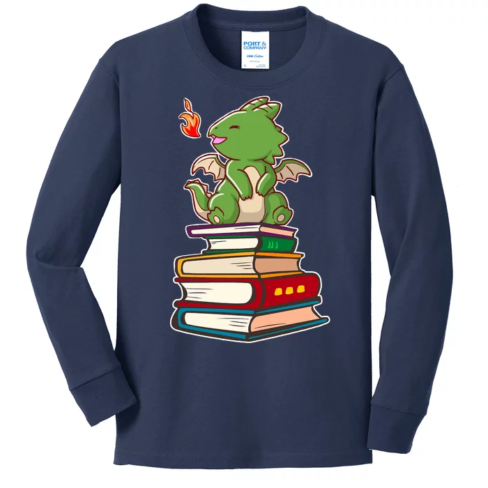 Book-Wrym Kawii Dragon Kids Long Sleeve Shirt