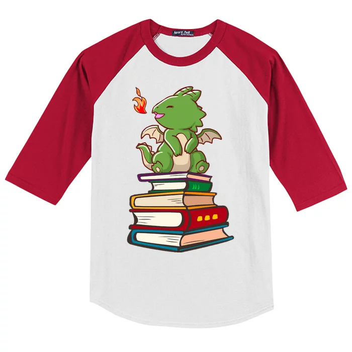 Book-Wrym Kawii Dragon Kids Colorblock Raglan Jersey