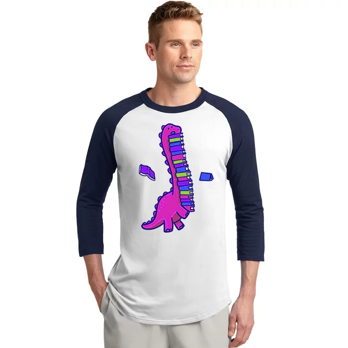 Bookasuras Baseball Sleeve Shirt