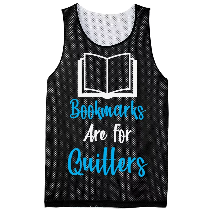 Bookmarks Are For Quitters Mesh Reversible Basketball Jersey Tank