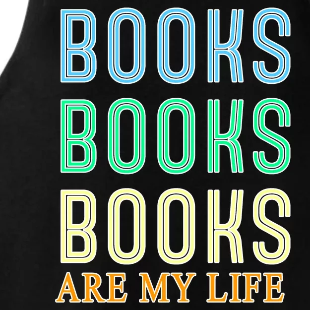 Books Are My Life Book Quotes Essential Ladies Tri-Blend Wicking Tank