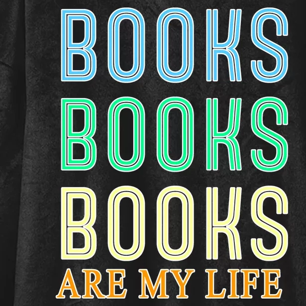 Books Are My Life Book Quotes Essential Hooded Wearable Blanket