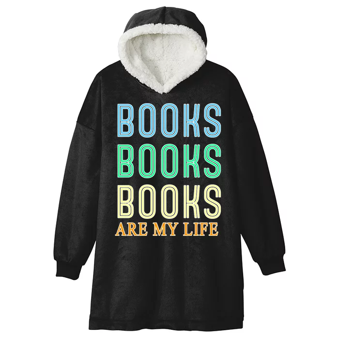 Books Are My Life Book Quotes Essential Hooded Wearable Blanket