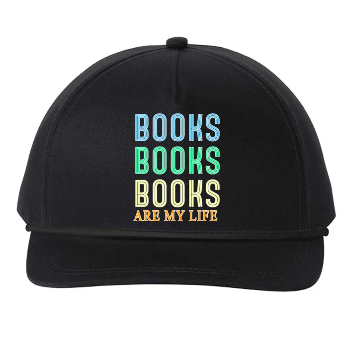 Books Are My Life Book Quotes Essential Snapback Five-Panel Rope Hat