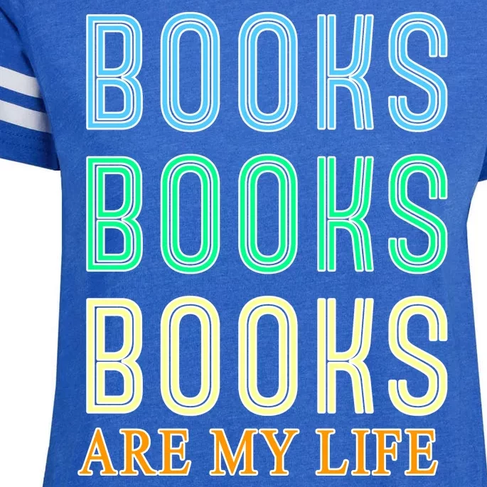 Books Are My Life Book Quotes Essential Enza Ladies Jersey Football T-Shirt