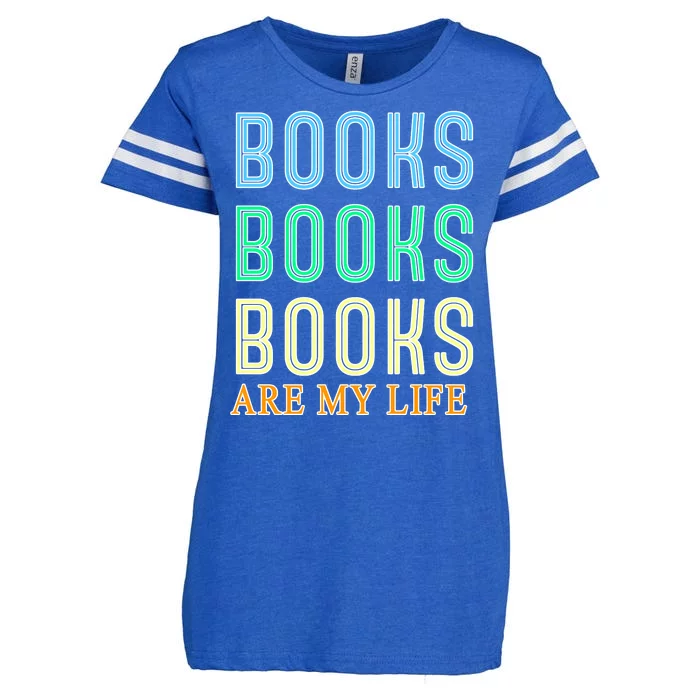 Books Are My Life Book Quotes Essential Enza Ladies Jersey Football T-Shirt