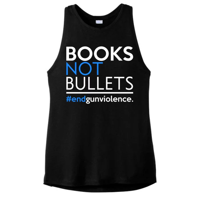 Books Not Bullets Ladies Tri-Blend Wicking Tank