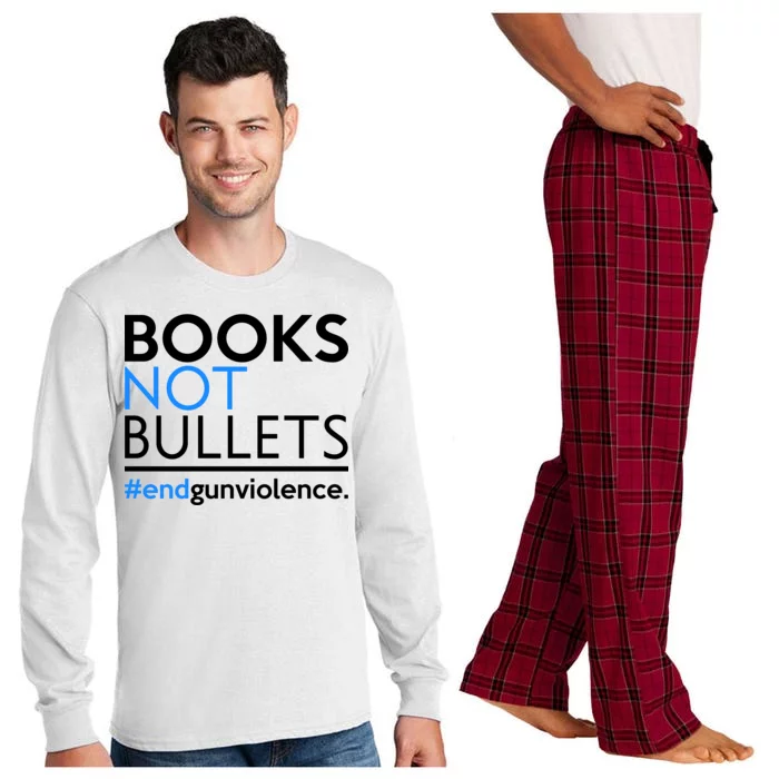 Books Not Bullets Long Sleeve Pajama Set