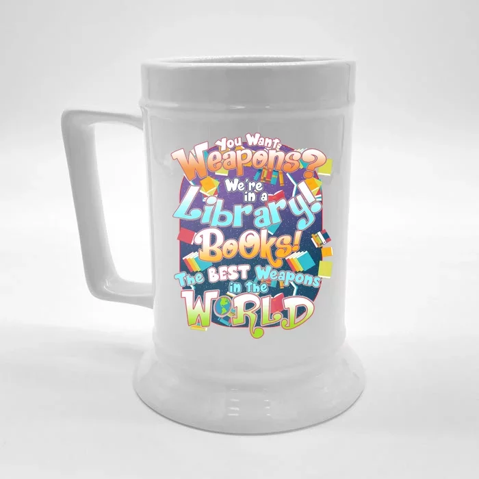 Books The Best Weapons In The  World Front & Back Beer Stein