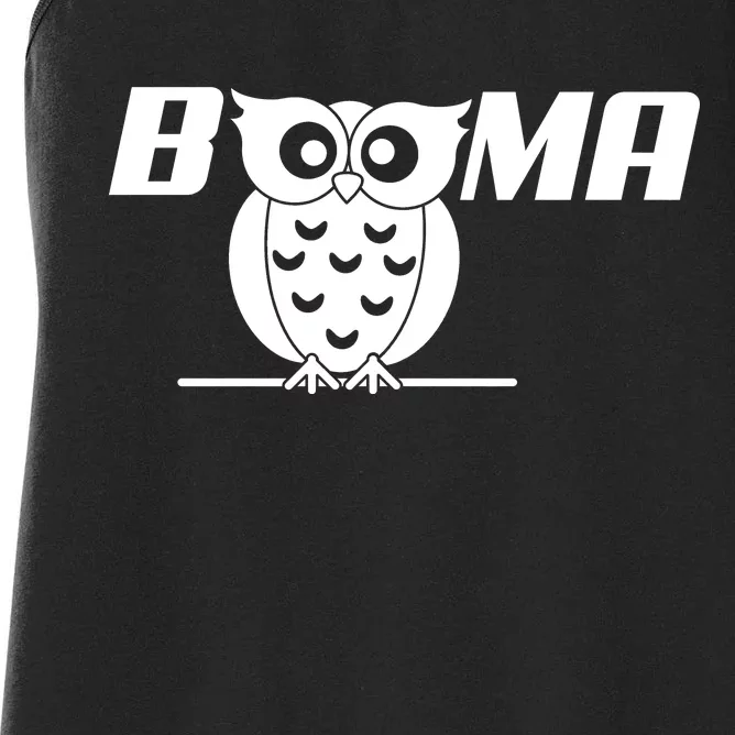 Booma Owl Women's Racerback Tank