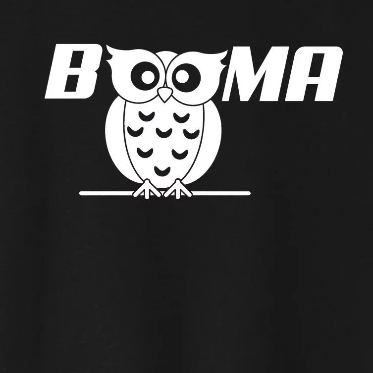 Booma Owl Women's Crop Top Tee