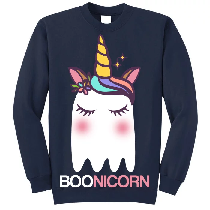 Boonicorn Halloween Unicorn Ghost Tall Sweatshirt