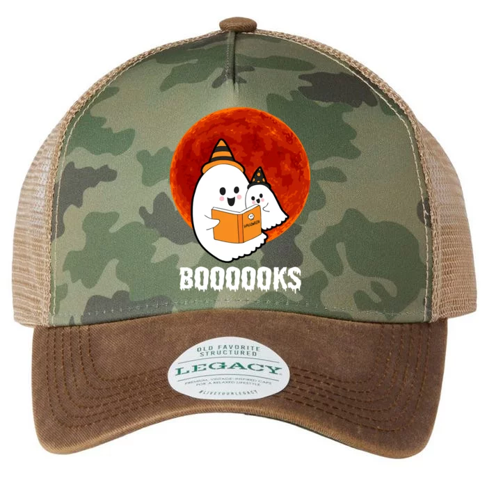 Boooooks Funny Cute Halloween Book Legacy Tie Dye Trucker Hat