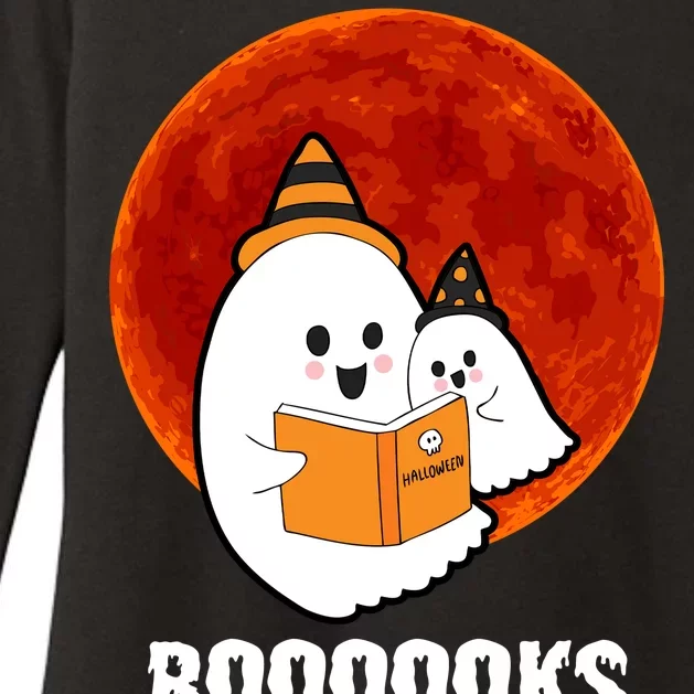 Boooooks Funny Cute Halloween Book Womens CVC Long Sleeve Shirt