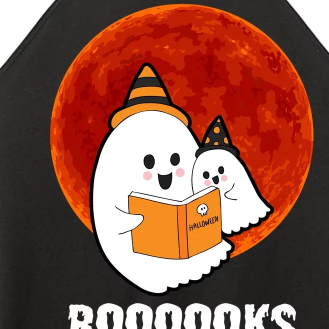 Boooooks Funny Cute Halloween Book Women’s Perfect Tri Rocker Tank