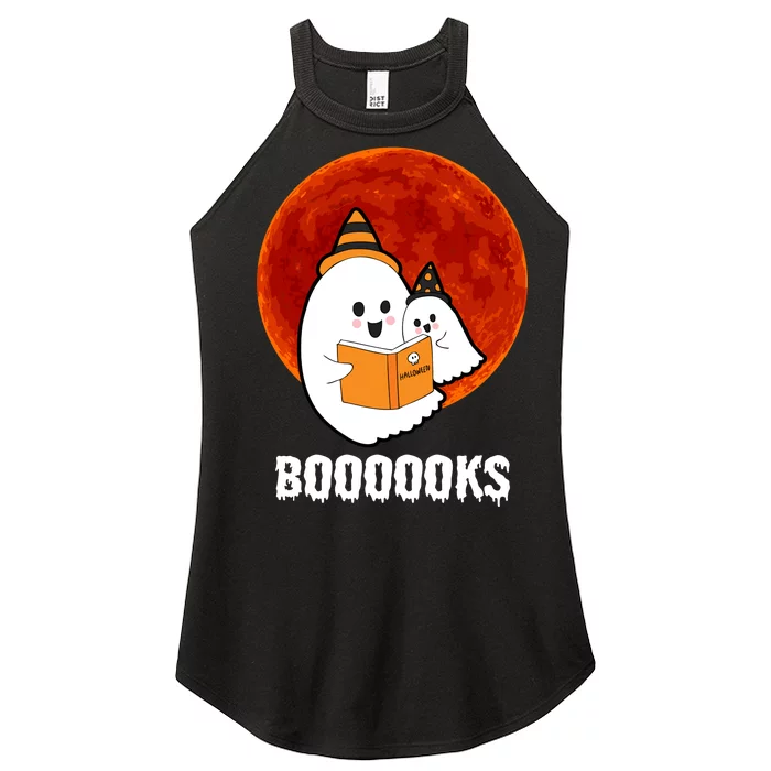 Boooooks Funny Cute Halloween Book Women’s Perfect Tri Rocker Tank