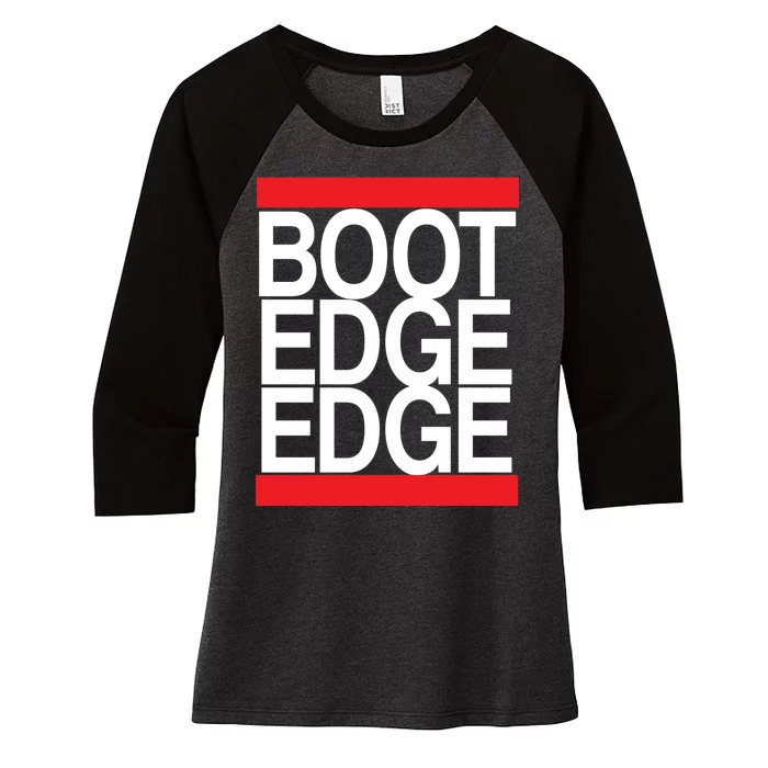 Boot Edge Edge Pete Buttigieg Women's Tri-Blend 3/4-Sleeve Raglan Shirt