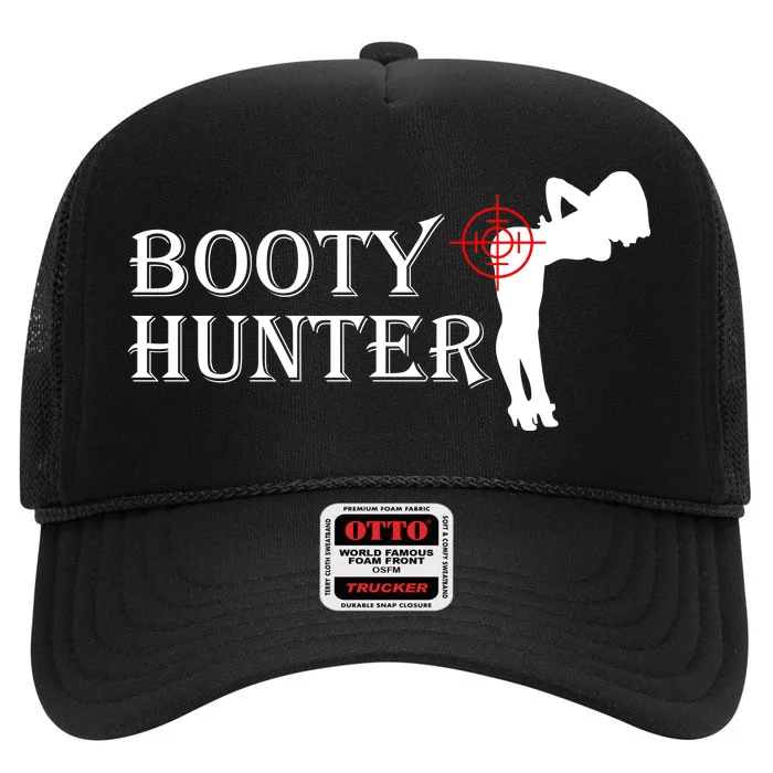 Booty Hunter Funny High Crown Mesh Trucker Hat