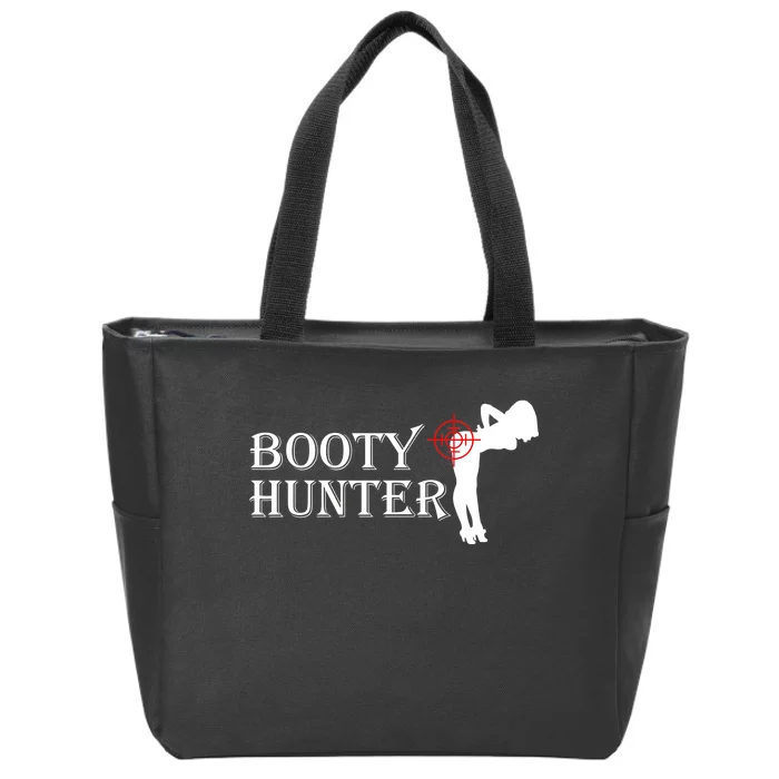 Booty Hunter Funny Zip Tote Bag