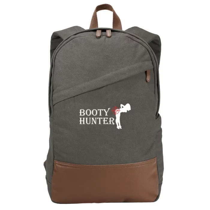 Booty Hunter Funny Cotton Canvas Backpack