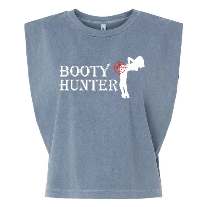 Booty Hunter Funny Garment-Dyed Women's Muscle Tee