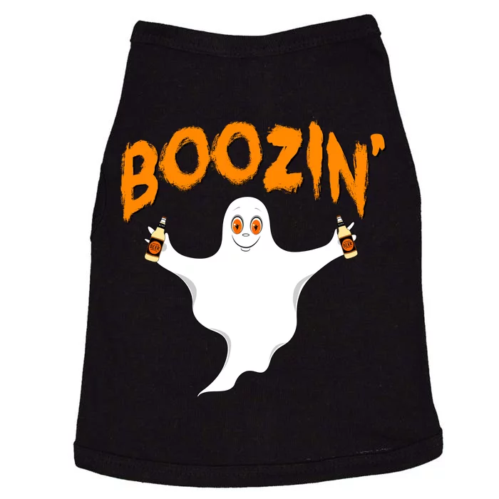 Boozin' Ghost With Beer Doggie Tank