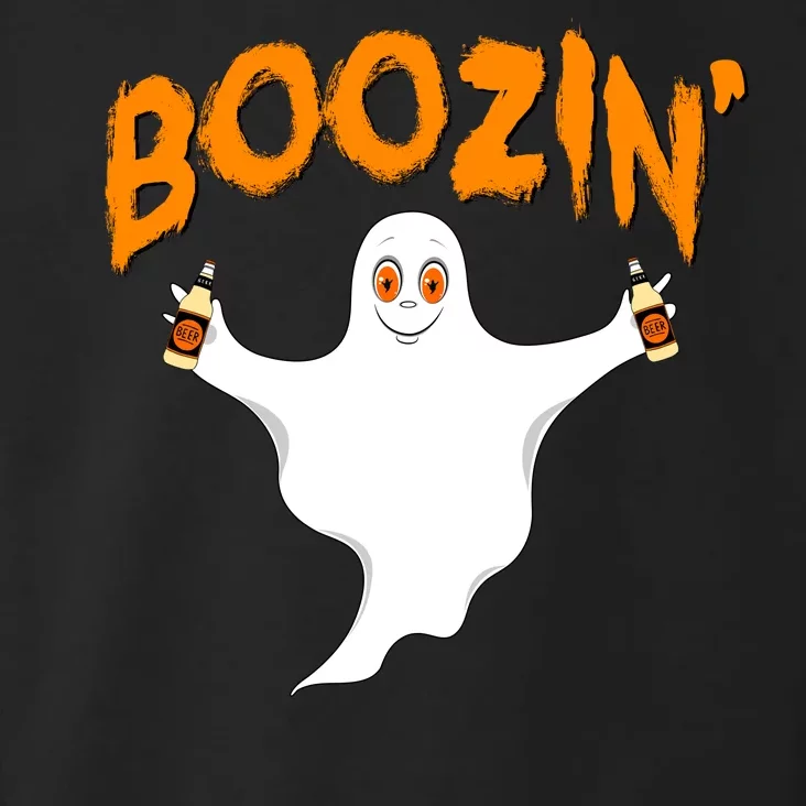 Boozin' Ghost With Beer Toddler Hoodie