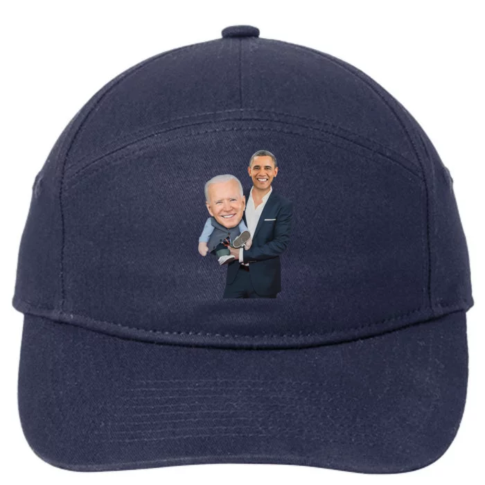 Biden Obama Puppet Joe Funny Political 7-Panel Snapback Hat