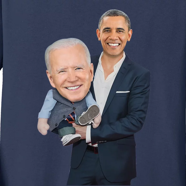 Biden Obama Puppet Joe Funny Political Kids Long Sleeve Shirt