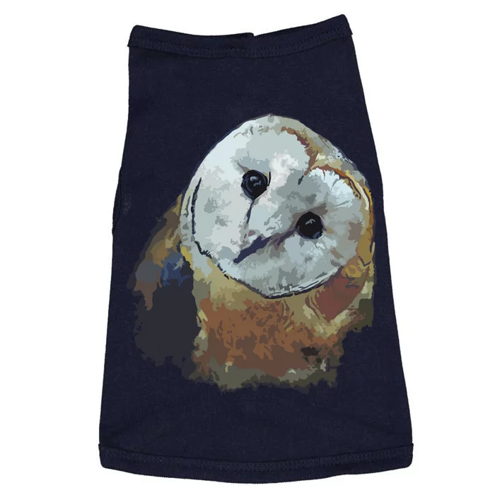 Barn Owl Painting Owl Art Doggie Tank