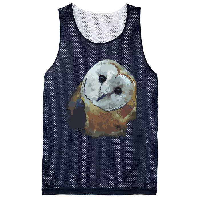 Barn Owl Painting Owl Art Mesh Reversible Basketball Jersey Tank