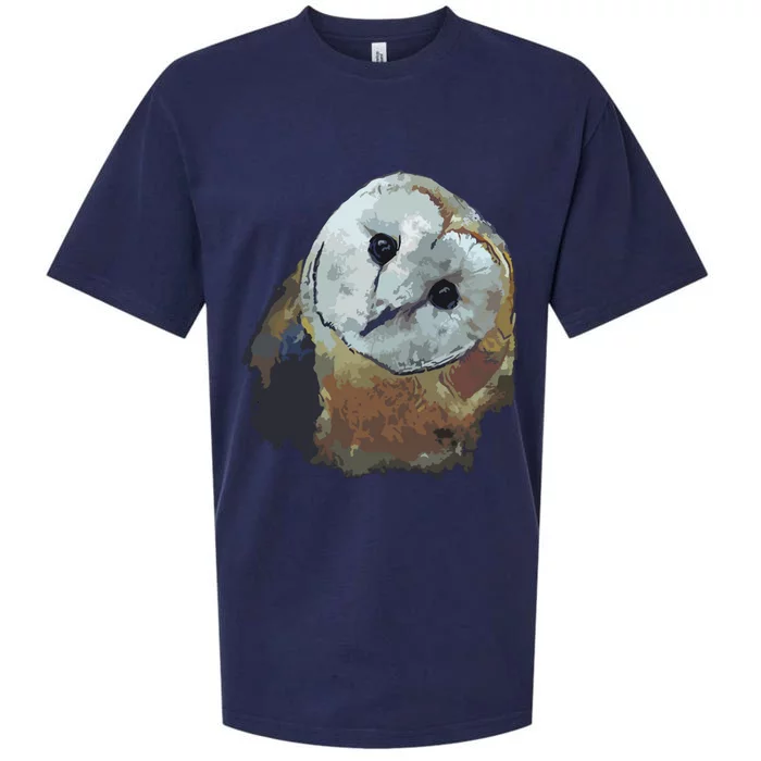 Barn Owl Painting Owl Art Sueded Cloud Jersey T-Shirt