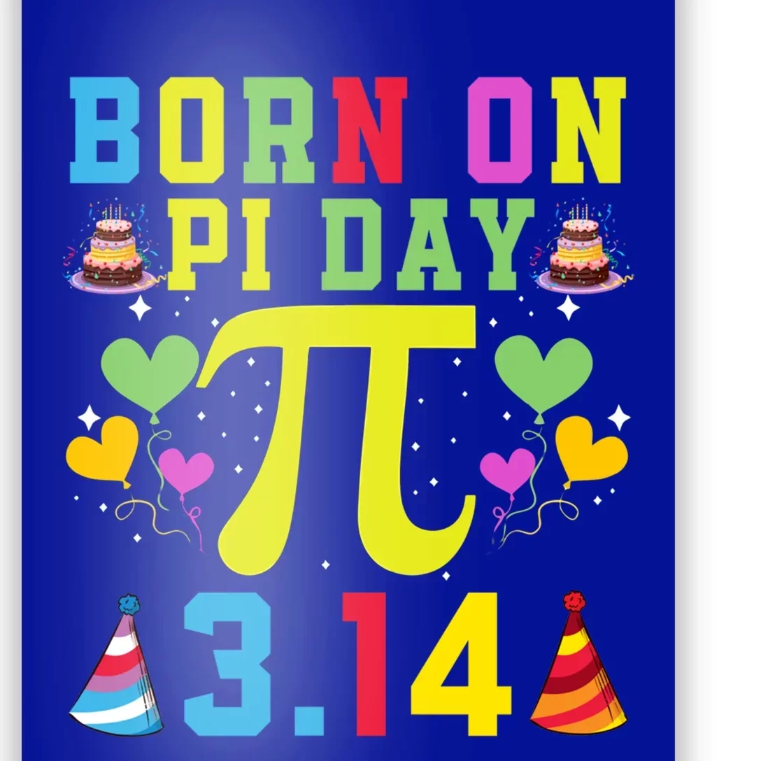 Born On Pi Day Birthday Decorations Happy 14 March 14th Gift Poster