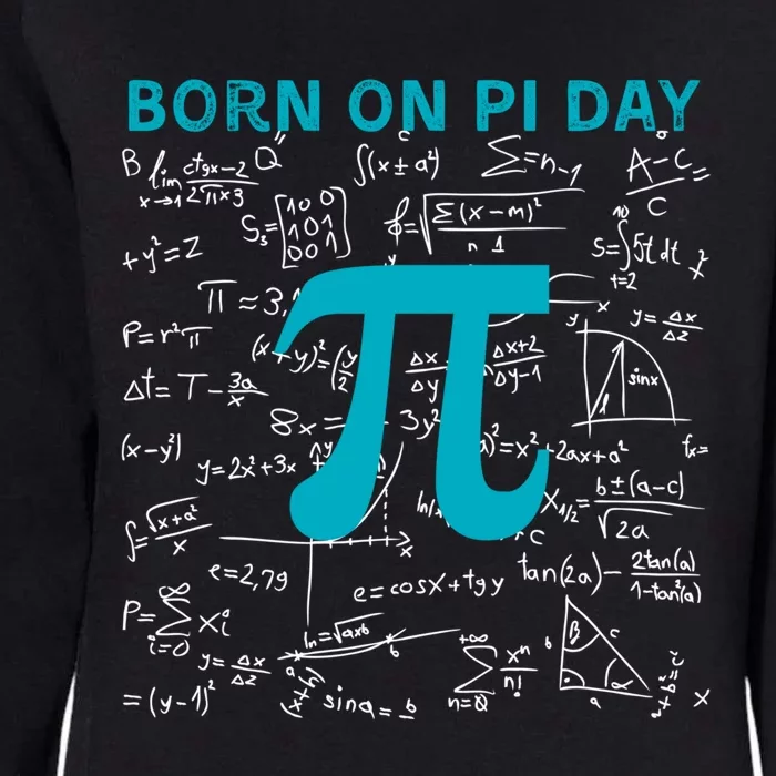 Born On Pi Day Pi Day Birthday Celebrate National Pi Day Gift Womens California Wash Sweatshirt