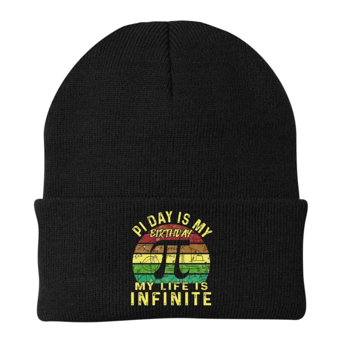 Born On Pi Day 14 March Birthday Saying Happy Pi Day Knit Cap Winter Beanie