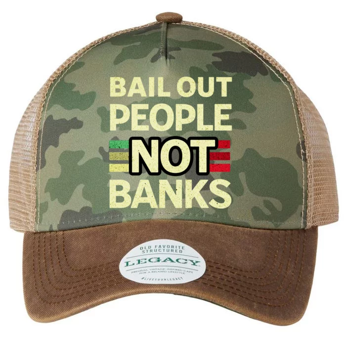 Bail Out People Not Banks Banking Crisis Legacy Tie Dye Trucker Hat