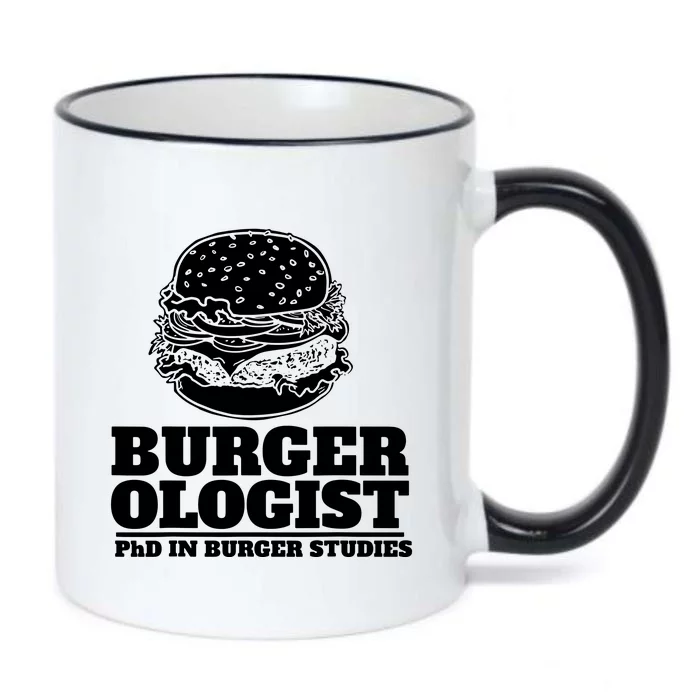 Burger Ologist Phd In Burger Studies Black Color Changing Mug