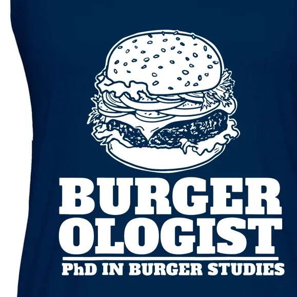 Burger Ologist Phd In Burger Studies Ladies Essential Flowy Tank