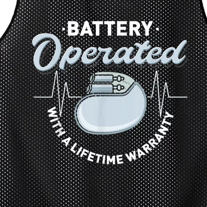 Battery Operated Pacemaker Recipient Heart Attack Survivor Mesh Reversible Basketball Jersey Tank