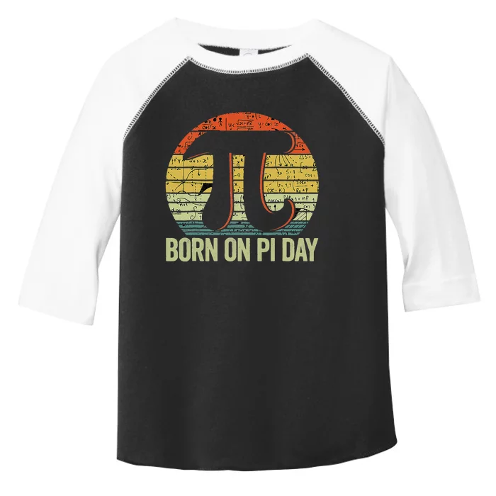 Born On Pi Day Funny Happy Birthday Nerd Math Teacher Toddler Fine Jersey T-Shirt